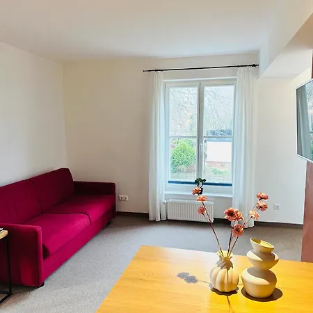 公寓 Eichen Apartment- 4 Personen- Balkon- Parkplatz- Waschmaschine 沃尔夫