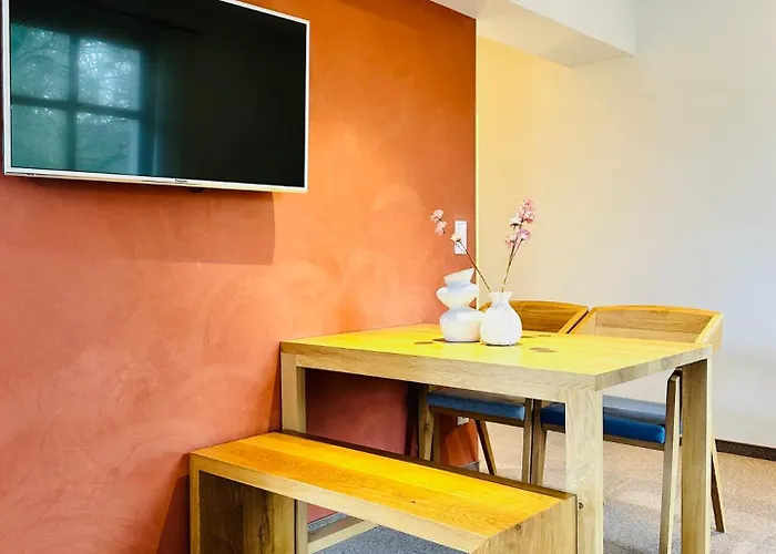 Eichen Apartment- 4 Personen- Balkon- Parkplatz- Waschmaschine 公寓